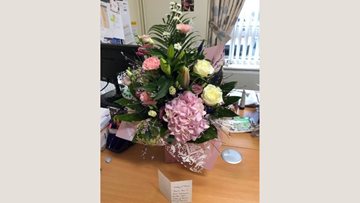 Mansfield care home team delighted by thoughtful gesture